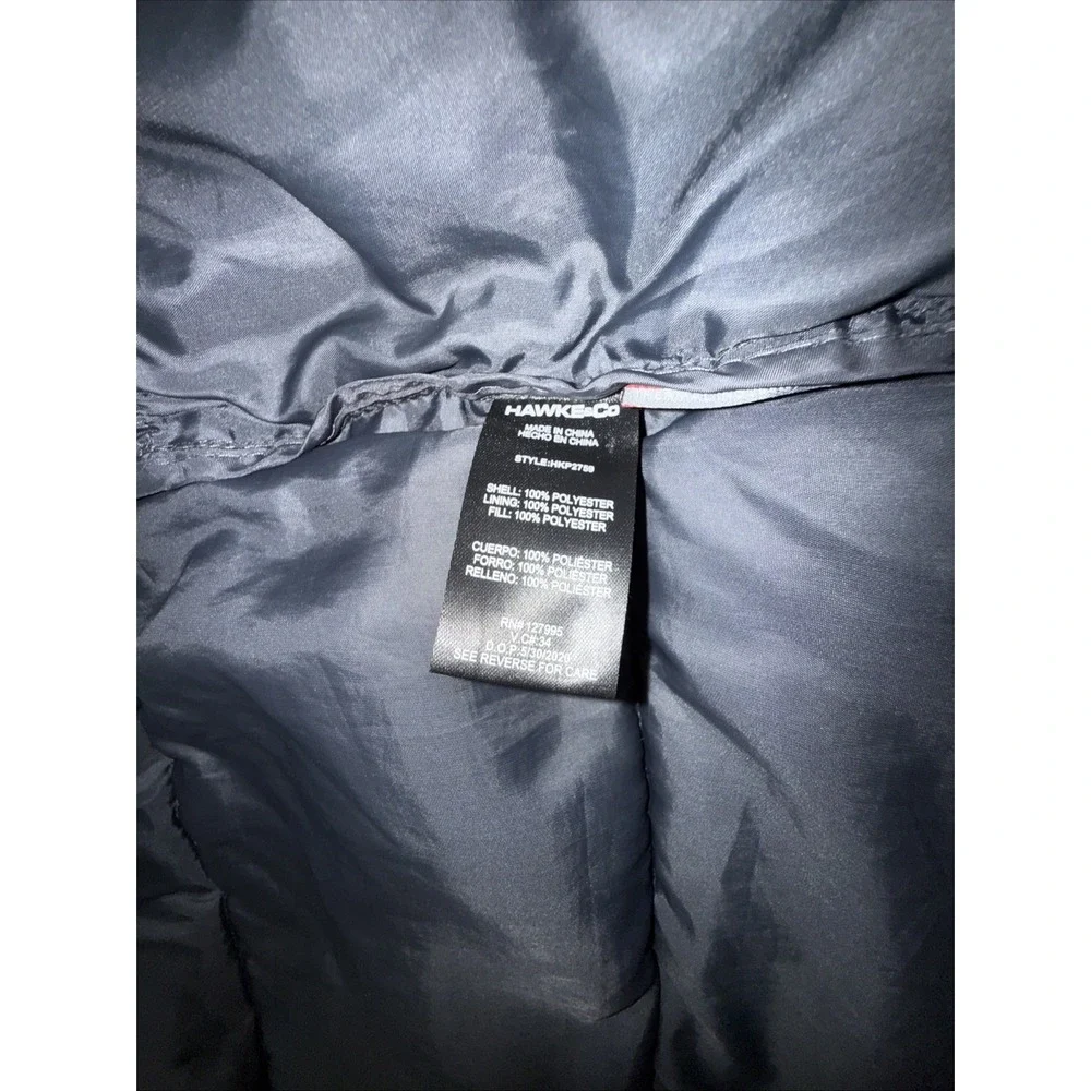 Hawke & Co. Men's Dark Green Hooded Puffer Jacket - Large